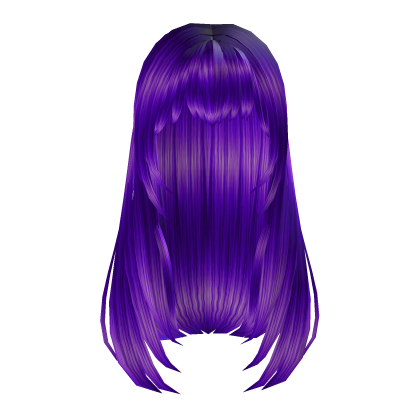 Cute Long Hair With Bangs (Purple)