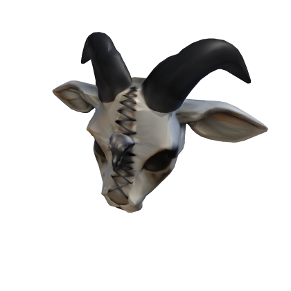 Cute Gothic Goat Mask with Horns Roblox item