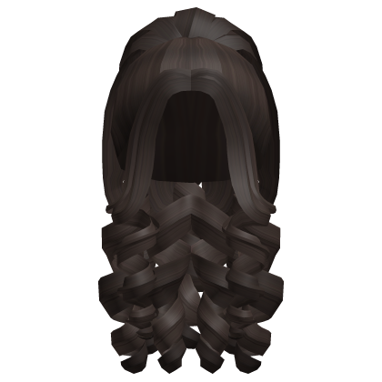 Lush Curly Ponytail (Dark Brown) Roblox item
