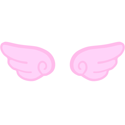 ♡ Cute Glowing Angel Chibi Wings in Pink Roblox item