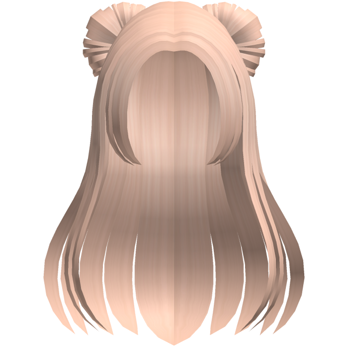 adorable blonde half up space bun hair