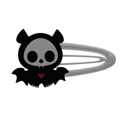 Cute skeleton bat hairclip  Roblox item