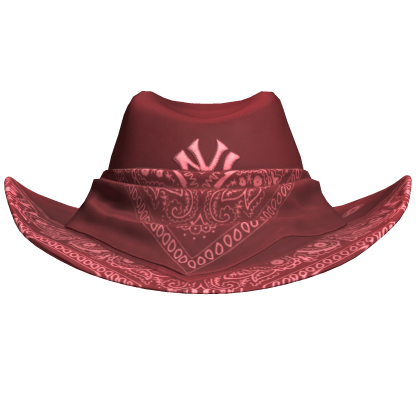 Red NYC Bandana Cowboy Hat