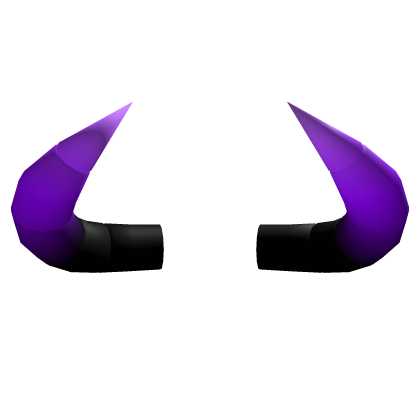 Black to Purple Gradient Horns