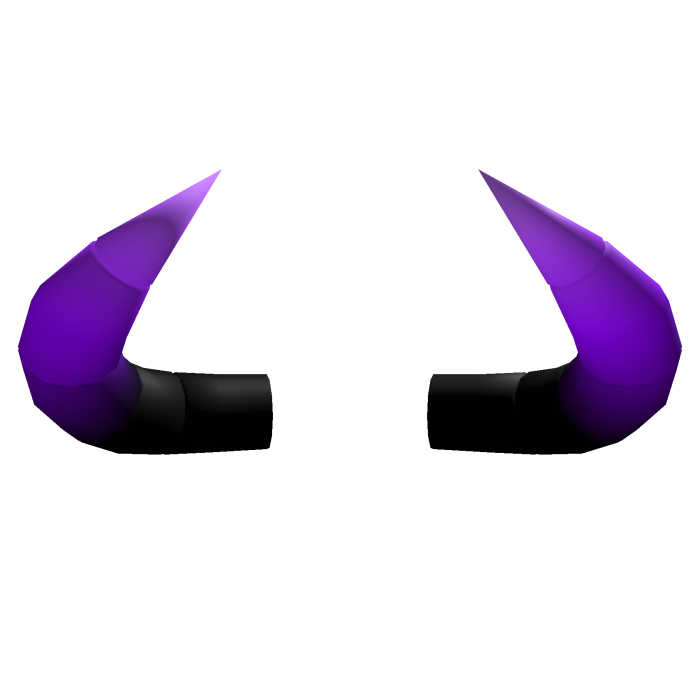 Black to Purple Gradient Horns