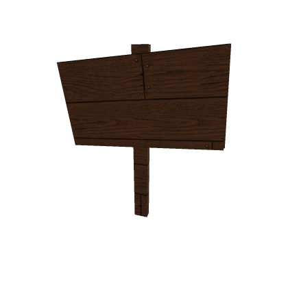 sign (no anchored)