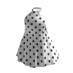 Long Floaty Halterneck Spot Top 