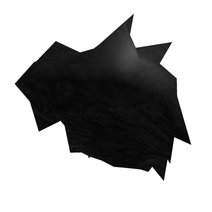 classic black messy bed hair Roblox item