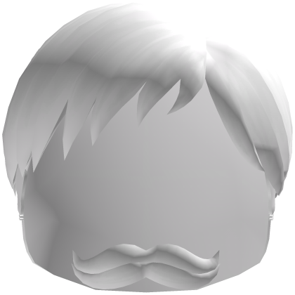 Short Neat White Mustache Hair Roblox item