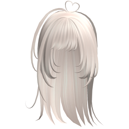 shoujo anime hair with heart cowlick blonde Roblox item