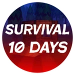 Survive 10 Days in Hard Survival Roblox badge thumbnail