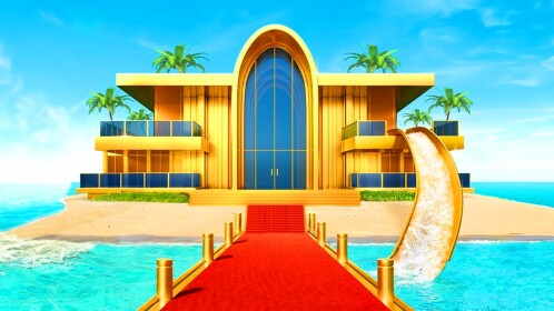 🌊🌴Waterslide Mansion Tycoon 