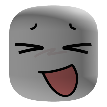 Happy Smile Face - Grey Roblox item