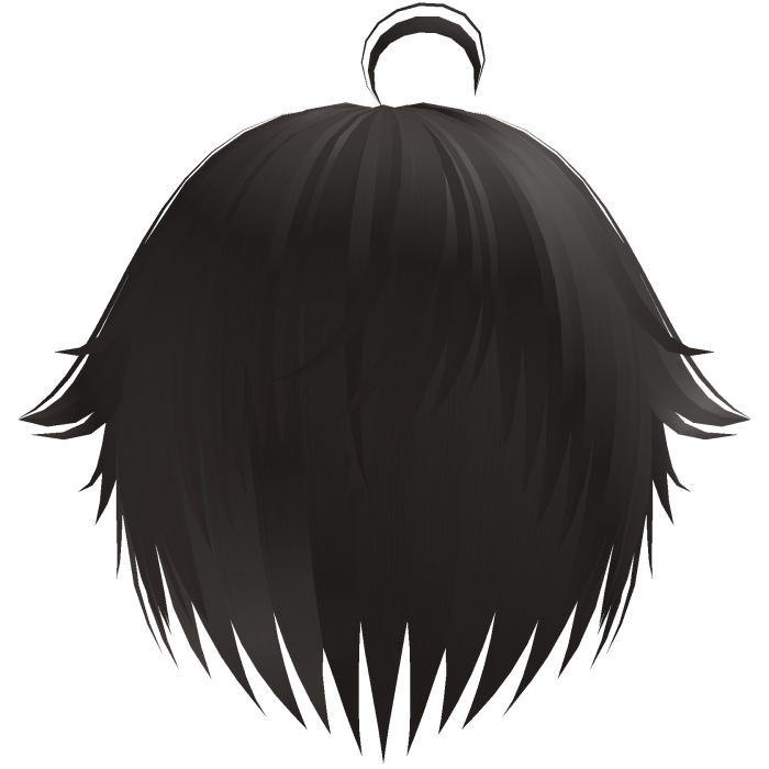 brown unkept vkei emo hair