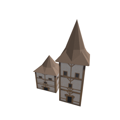 houses cabin medieval model test