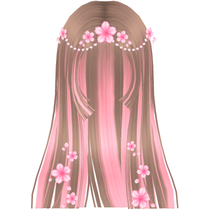 Glowy Sakura Princess Hime Cut (Milktea&Pink) Roblox item