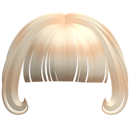 kawaii swirly bangs in blonde Roblox item