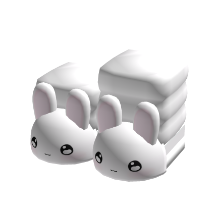 ♡ : cute bunny slippers w/ socks