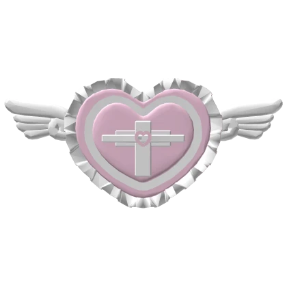 Cute Angel Doll Heart Lace Bag - White Pastel Pink | Roblox Item