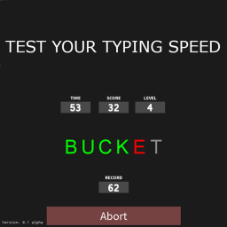 New Words! Typing Speed Test ⌨ 0.02