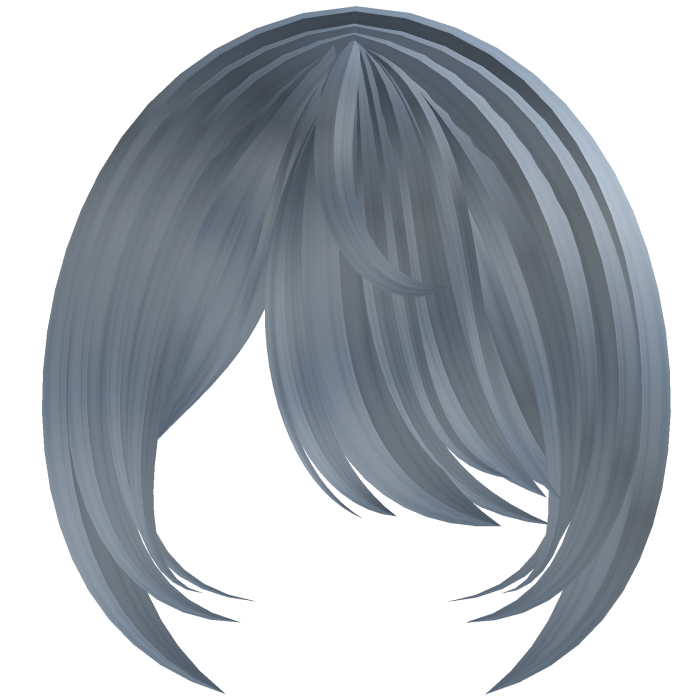 Sky Blue Cozy Side Swept Bangs