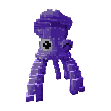 8-Bit Sparkle Squid Fedora