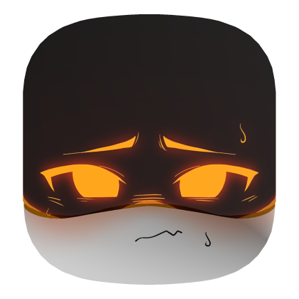 Murder drones - Orange visor worried face  Roblox item