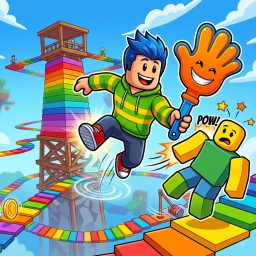 Double Jump Slap Troll Tower icon
