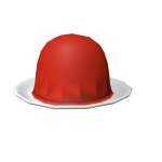 Rasberry jello on a plate