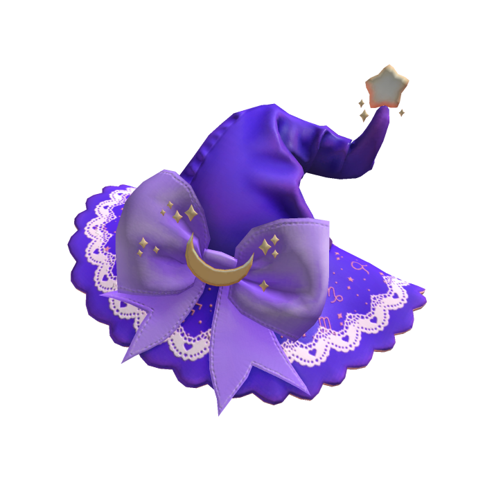 ✨ Coquette Purple Silk Witch Hat Halloween