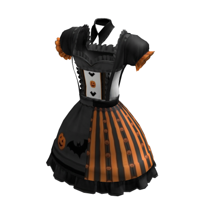 🎃 Halloween Black Lace Lolita Spooky Dress 