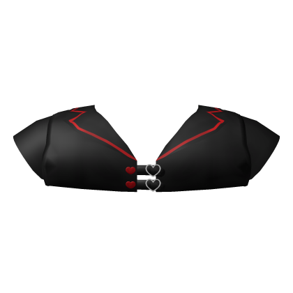 𖹭 Sweetheart Medic Top in Black