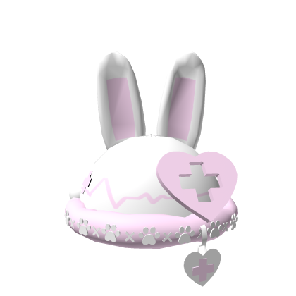 ⌒ ﹒pink nurse bunny Roblox item