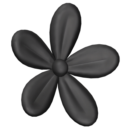 Mini Flower Hair Clip in Black Roblox item