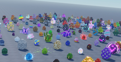 Massive Voxel Chickens & Hatching Eggs Pack  preview 1