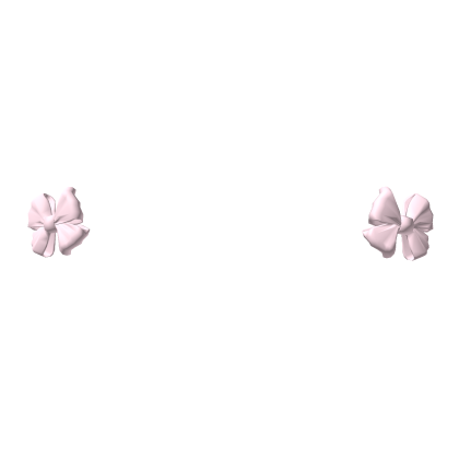 Pink Double Hair Bows Roblox item