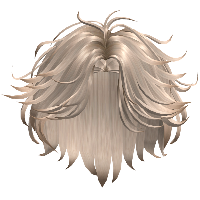 Fluffy Curtain Shag Hair - Champagne Blonde