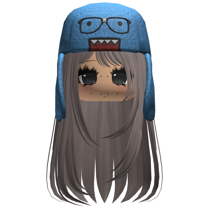 Domo Long Girl Hair Dark Red V2
