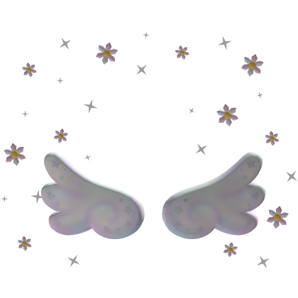 Kawaii Angel Wings and Dasies Aura