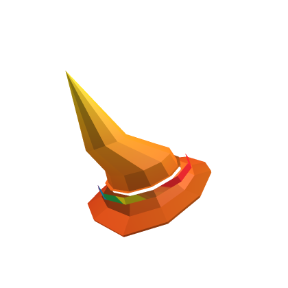 Fire Rainbow Witch Hat