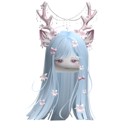 Ethereal Christmas Fairy Fawn Hair w/ Antlers