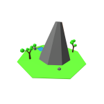 Floating Volcano Island