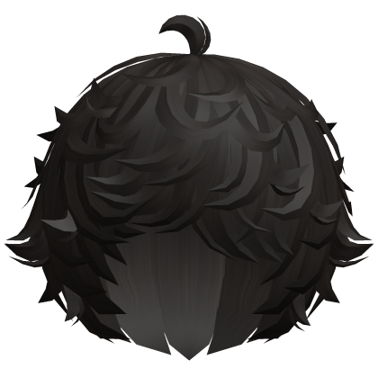 cute dark brown kawaii messy lamb curly wavy hair