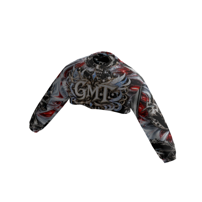 GMT CRIMSON CHAOS Crop Jacket