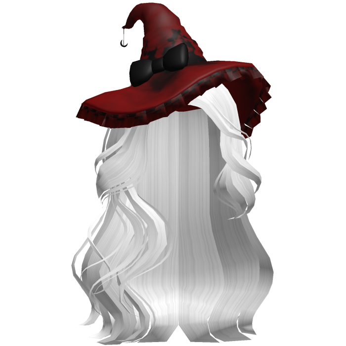 Halloween Side Swept Witch Hair (White)