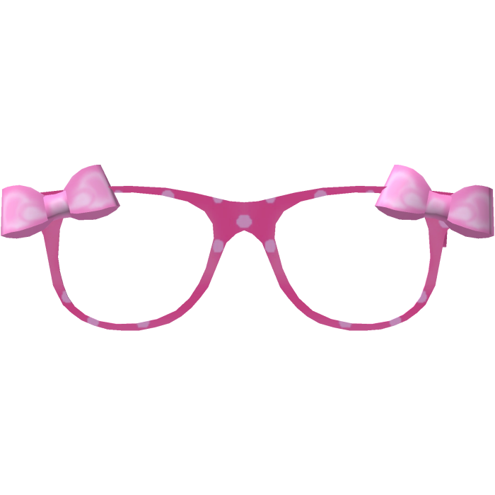 ♡ hot pink tweencore polka dot glasses 🩷