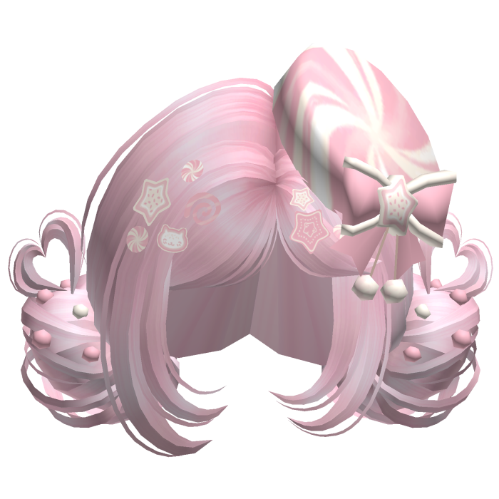 ♡ Christmas Candycane Buns (Pink)