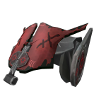 Vandalised Riot Helmet (Crimson)