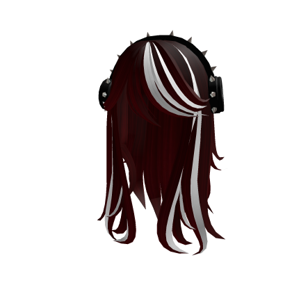Y2K Red Headphone Hair  Roblox item
