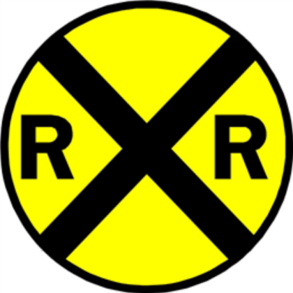 Railroad Crossing Sign Roblox decal